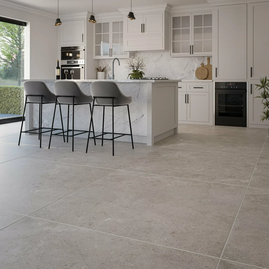 Porcelanato Gris Cemento COCINA
