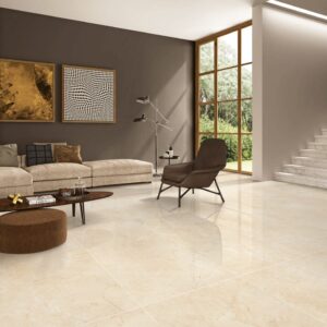 Porcelanato Marmolizado Beige para Hall y Dormitorio: Elegancia y Confort