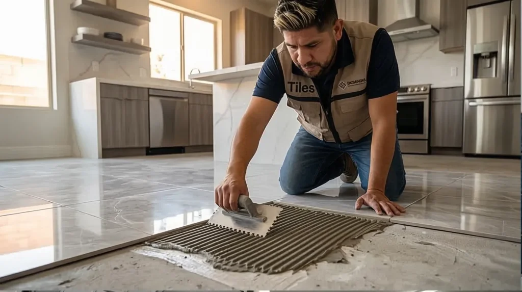 Comparación entre cerámica y porcelanato en piso de vivienda en Huancayo